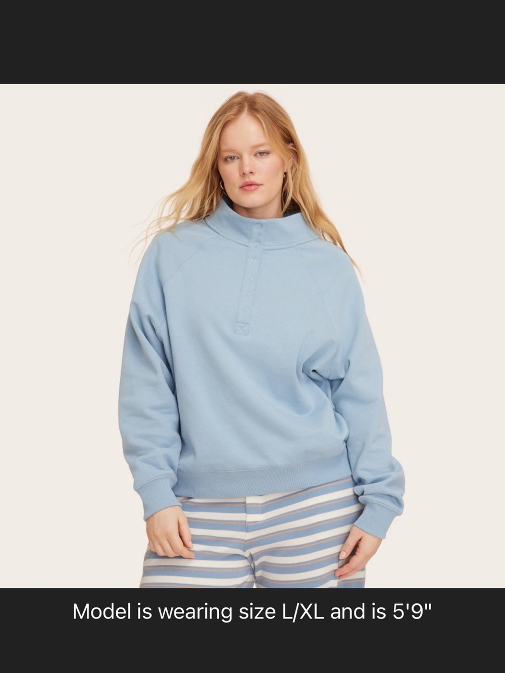 NWT Parke Snap Sweatshirt